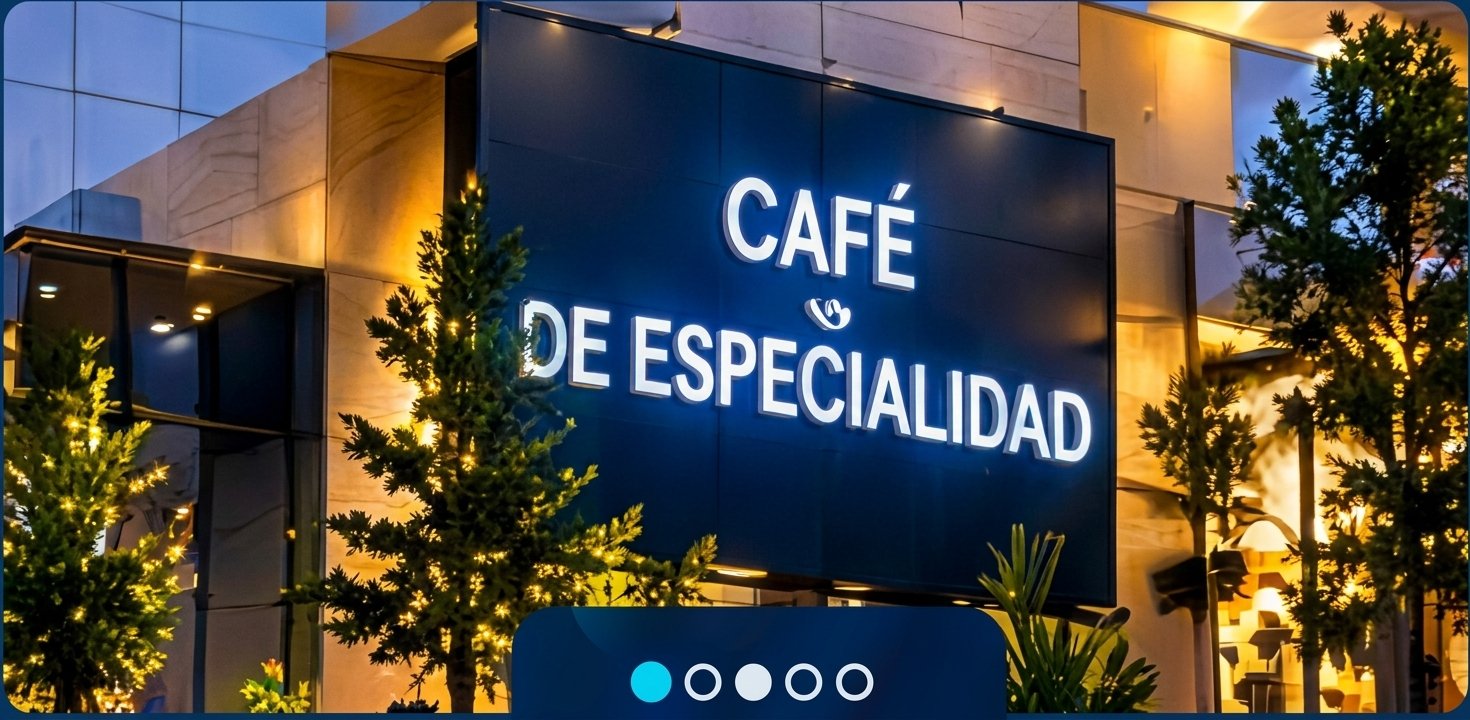 Anuncio luminoso Café de especialidad